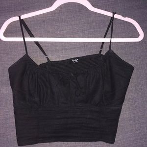 Black puff top